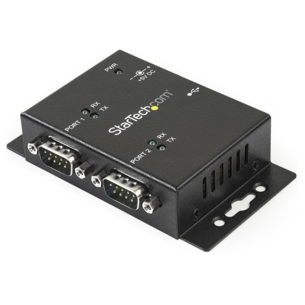 StarTech.com 2 Port Industrial Wall Mountable USB to Serial Adapter StarTech.com 2 Port Industrial Wall Mountable USB to Serial Adapter