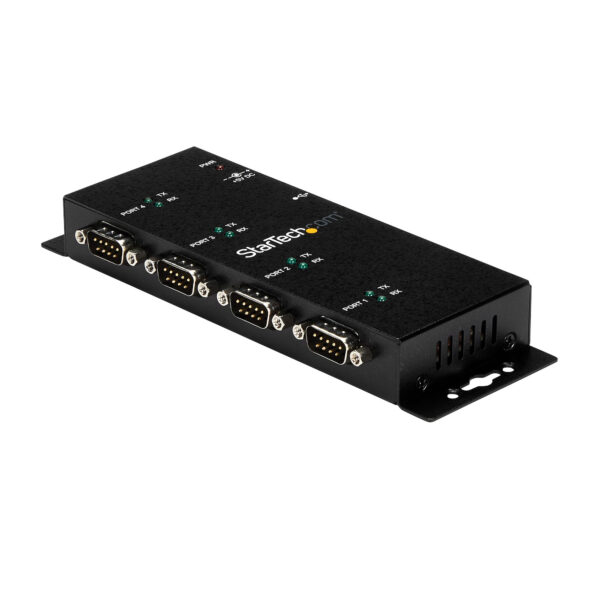 StarTech.com 4 Port USB to DB9 RS232 Serial Adapter Hub – Industrial