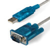 StarTech.com 3ft (91cm) 1-Port USB to RS232 DB9 Serial Adapter Cable,