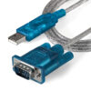StarTech.com 3ft (91cm) 1-Port USB to RS232 DB9 Serial Adapter Cable,