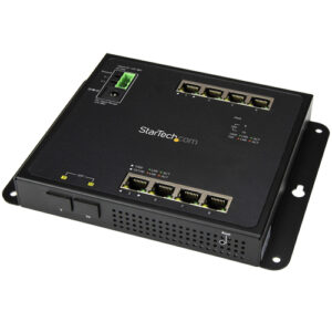 StarTech.com Industrial 8 Port Gigabit Ethernet Switch w/2 MSA SFP StarTech.com Industrial 8 Port Gigabit Ethernet Switch w/2 MSA SFP