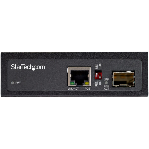 StarTech.com PoE+ Industrial Fiber to Ethernet Media Converter 60W StarTech.com PoE+ Industrial Fiber to Ethernet Media Converter 60W