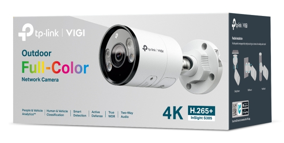 TP-Link INSIGHT S385 Bullet IP security camera Outdoor 3840 x 2160 TP-Link INSIGHT S385 Bullet IP security camera Outdoor 2880 x 1620