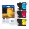Brother LC1100RBWBP ink cartridge 3 pc(s) Original Cyan, Magenta,
