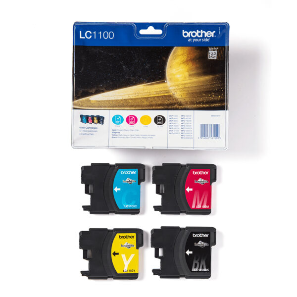 Brother LC1100VALBP ink cartridge 4 pc(s) Original Black, Cyan,