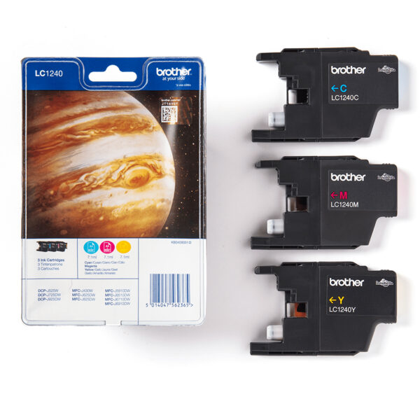 Brother Ink Cartridge Pack: Cyan / Magenta / Yellow Brother Ink Cartridge Pack: Cyan / Magenta / Yellow