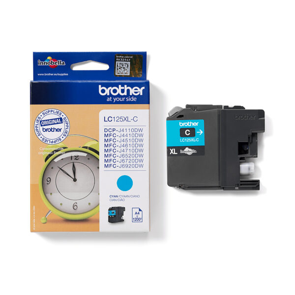 Brother LC-125XLC ink cartridge 1 pc(s) Original Cyan Brother LC-125XLC ink cartridge 1 pc(s) Original Cyan