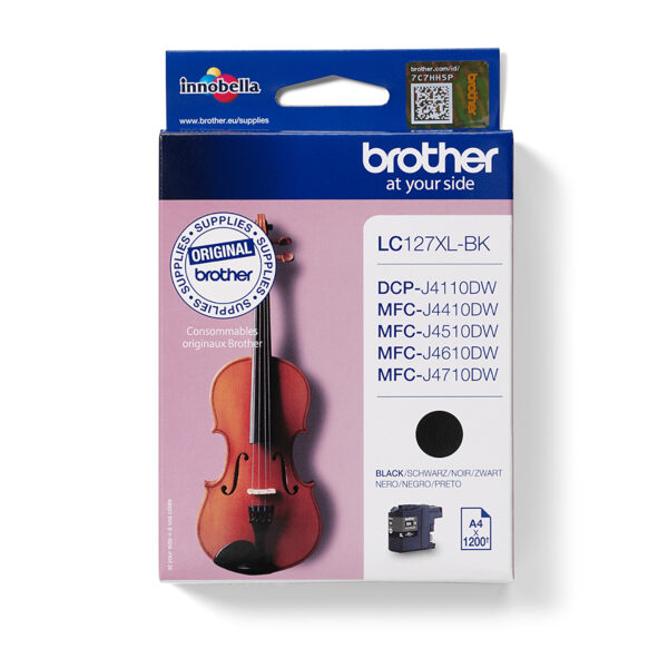 Brother LC127XLBK ink cartridge 1 pc(s) Original Extra (Super) High Brother LC127XLBK ink cartridge 1 pc(s) Original Extra (Super) High