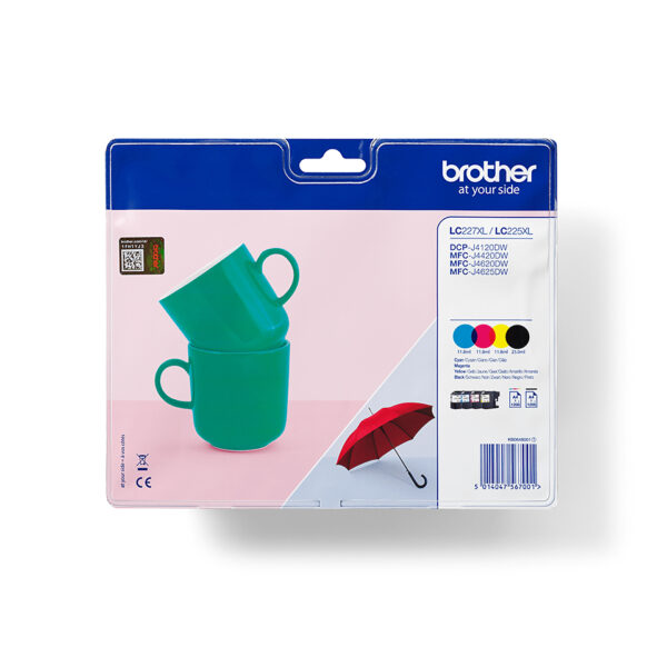 Brother LC-227XLVALBP ink cartridge 4 pc(s) Original Black, Cyan,
