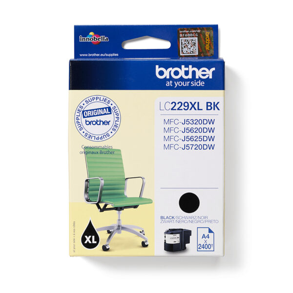 Brother LC229XLBK ink cartridge 1 pc(s) Original Black Brother LC229XLBK ink cartridge 1 pc(s) Original Black