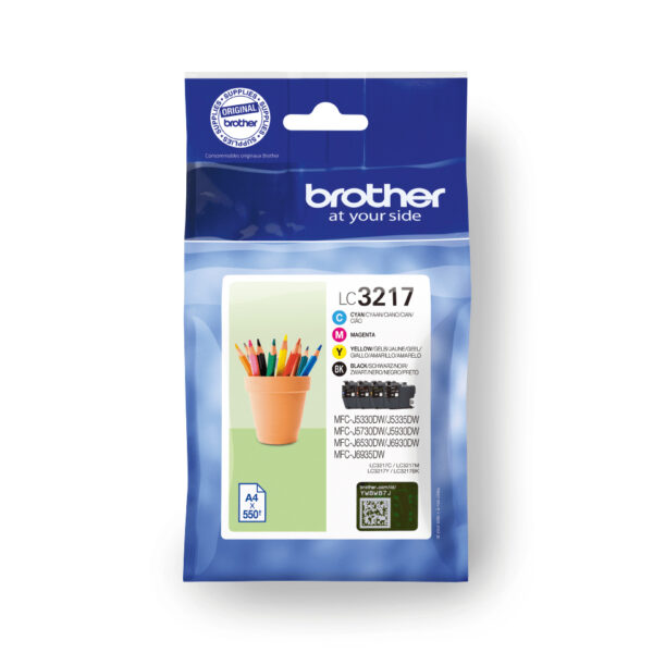 Brother LC3217VAL ink cartridge 4 pc(s) Original Black, Cyan,