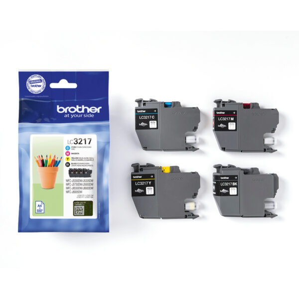 Brother LC3217VAL ink cartridge 4 pc(s) Original Black, Cyan,
