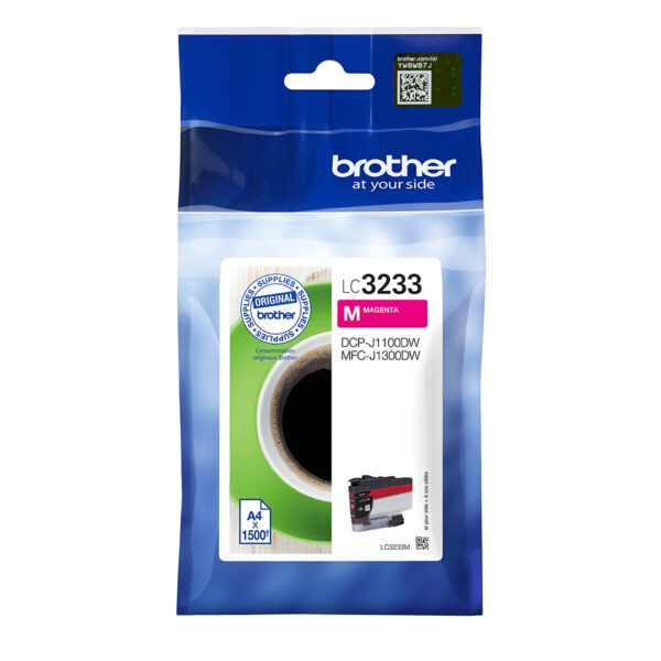 Brother LC3233M ink cartridge 1 pc(s) Original Standard Yield Magenta Brother LC3233M ink cartridge 1 pc(s) Original Standard Yield Magenta