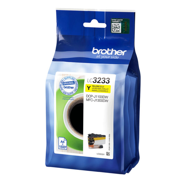 Brother LC3233Y ink cartridge 1 pc(s) Original Standard Yield Yellow Brother LC3233Y ink cartridge 1 pc(s) Original Standard Yield Yellow