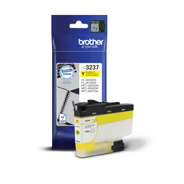 Brother LC3237Y ink cartridge 1 pc(s) Original Standard Yield Yellow Brother LC3237Y ink cartridge 1 pc(s) Original Standard Yield Yellow
