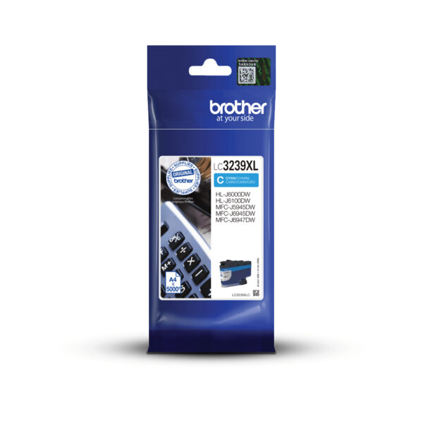 Brother LC3239XLC ink cartridge 1 pc(s) Original High (XL) Yield Cyan Brother LC3239XLC ink cartridge 1 pc(s) Original High (XL) Yield Cyan