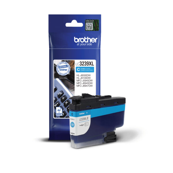Brother LC3239XLC ink cartridge 1 pc(s) Original High (XL) Yield Cyan Brother LC3239XLC ink cartridge 1 pc(s) Original High (XL) Yield Cyan