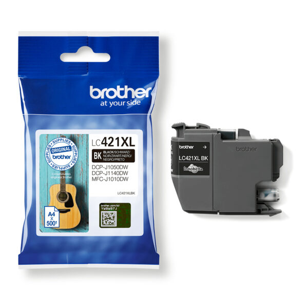 Brother LC-421XLBK ink cartridge 1 pc(s) Original High (XL) Yield Brother LC-421XLBK ink cartridge 1 pc(s) Original High (XL) Yield