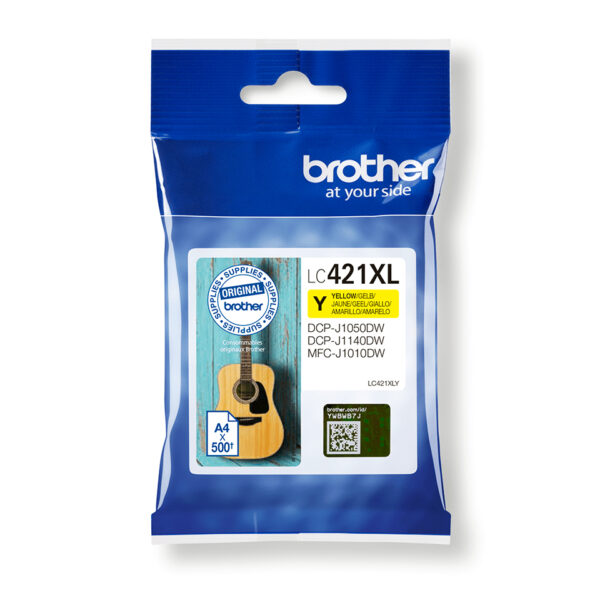 Brother LC-421XLY ink cartridge 1 pc(s) Original High (XL) Yield Brother LC-421XLY ink cartridge 1 pc(s) Original High (XL) Yield