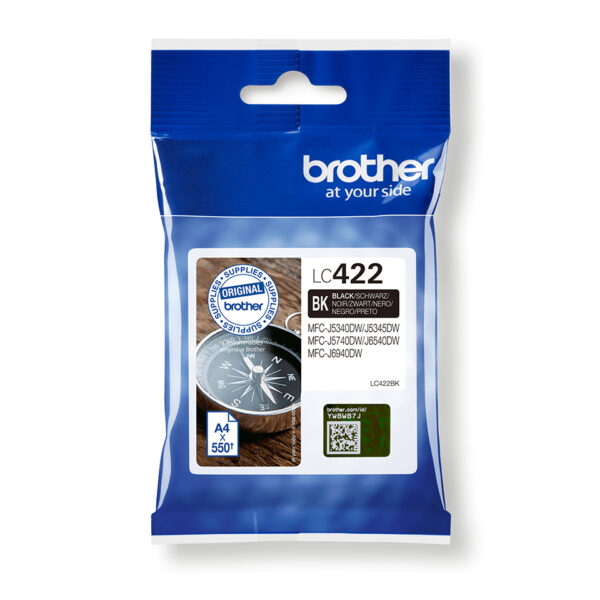 Brother LC422BK ink cartridge 1 pc(s) Original Black Brother LC422BK ink cartridge 1 pc(s) Original Black