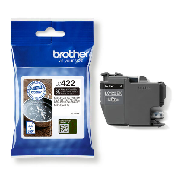 Brother LC422BK ink cartridge 1 pc(s) Original Black Brother LC422BK ink cartridge 1 pc(s) Original Black
