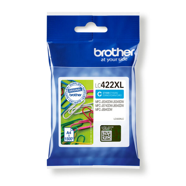 Brother LC422XLC ink cartridge 1 pc(s) Original Cyan Brother LC422XLC ink cartridge 1 pc(s) Original Cyan