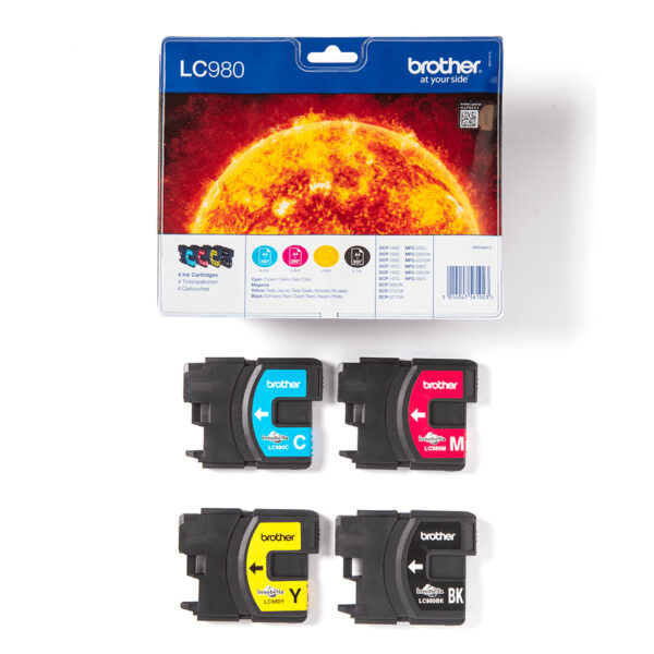 Brother LC980VALBP ink cartridge 4 pc(s) Original Black, Cyan,