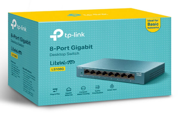 TP-Link 8-Port 10/100/1000Mbps Desktop Network Switch TP-Link 8-Port 10/100/1000Mbps Desktop Network Switch