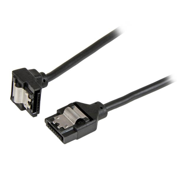 StarTech.com 12in Latching Round SATA to Right Angle SATA Serial ATA