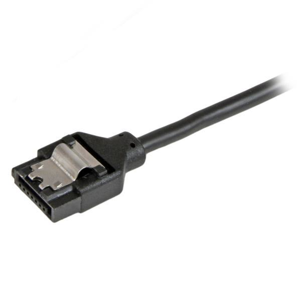 StarTech.com 12in Latching Round SATA to Right Angle SATA Serial ATA