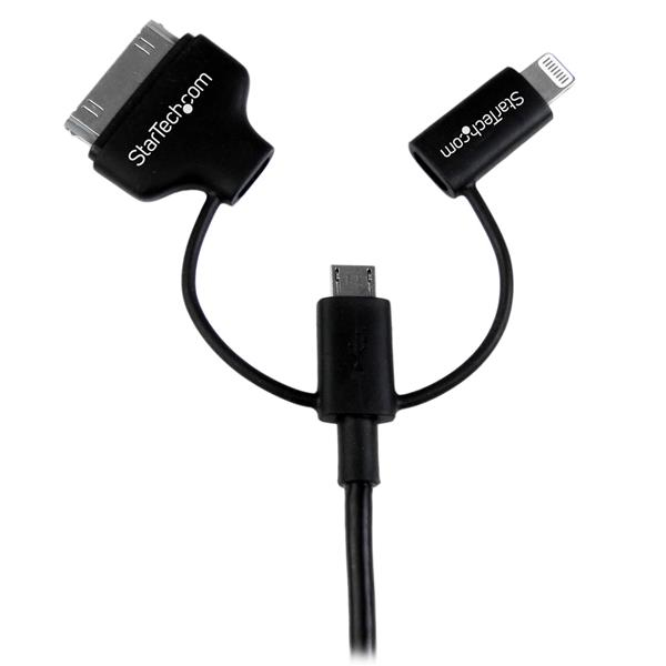 StarTech.com 1 m (3 ft.) 3 in 1 Charging Cable - Multi USB to