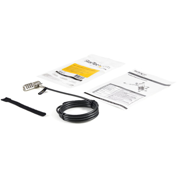 StarTech.com 6.5ft (2m) Laptop Cable Lock - 4 Digit Combination StarTech.com 6.5ft (2m) Laptop Cable Lock - 4 Digit Combination