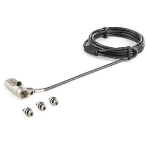 StarTech.com 6.5' (2m) 3-in-1 Universal Laptop Cable Lock - 4-Digit StarTech.com 6.5' (2m) 3-in-1 Universal Laptop Cable Lock - 4-Digit