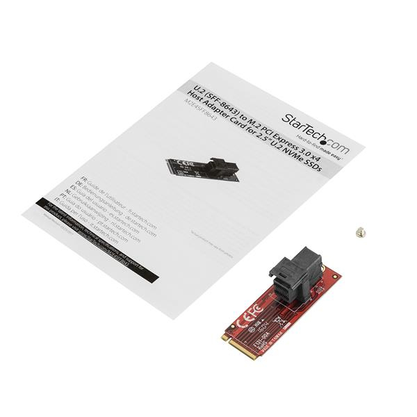 StarTech.com U.2 (SFF-8643) to M.2 PCI Express 3.0 x4 Host Adapter