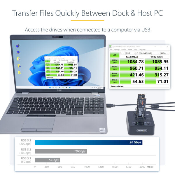 StarTech.com 1:1 M.2 NVMe Drive Duplicator, Standalone M.2 SSD StarTech.com 1:1 M.2 NVMe Drive Duplicator, Standalone M.2 SSD