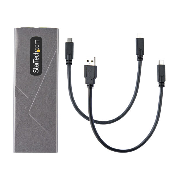 StarTech.com USB-C 10Gbps to M.2 NVMe or M.2 SATA SSD Enclosure