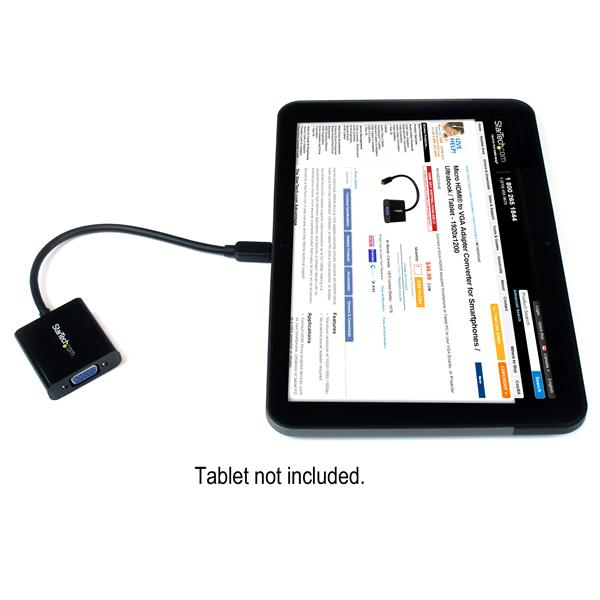 StarTech.com Micro HDMI to VGA Adapter Converter for Smartphones StarTech.com Micro HDMI to VGA Adapter Converter for Smartphones
