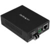 StarTech.com Gigabit Ethernet Fiber Media Converter - Compact - 850nm StarTech.com Gigabit Ethernet Fiber Media Converter - Compact - 850nm