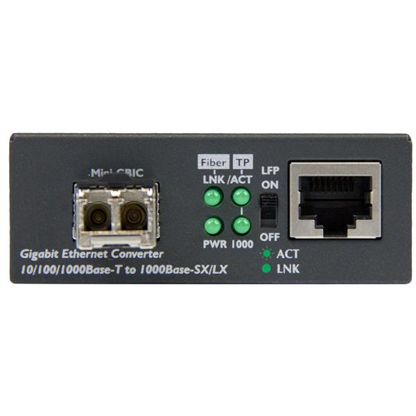 StarTech.com Gigabit Ethernet Fiber Media Converter - Compact - 850nm StarTech.com Gigabit Ethernet Fiber Media Converter - Compact - 850nm