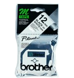Brother Labelling Tape - 12mm, Black/White, Blister label-making tape Brother Labelling Tape - 12mm, Black/White, Blister label-making tape