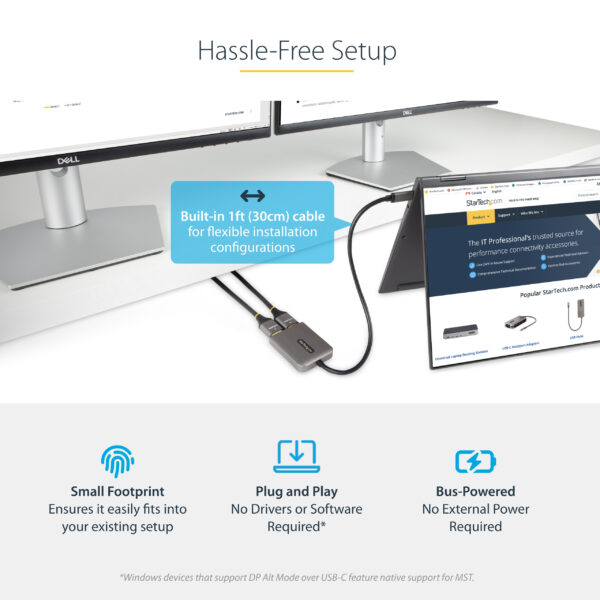 StarTech.com USB-C to Dual HDMI MST HUB - Dual HDMI 4K 60Hz - USB StarTech.com USB-C to Dual HDMI MST HUB - Dual HDMI 4K 60Hz - USB