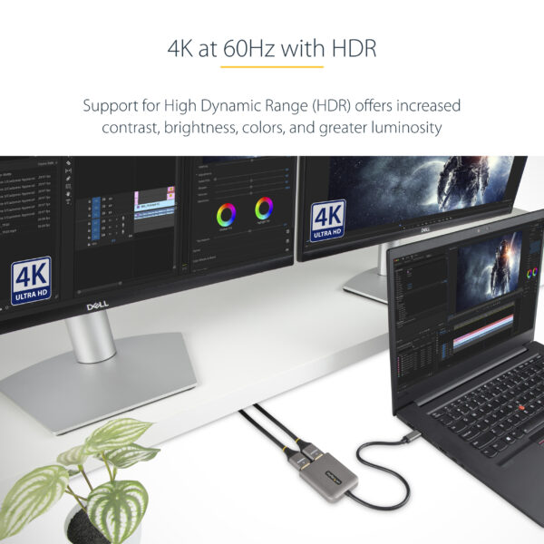 StarTech.com USB-C to Dual HDMI MST HUB - Dual HDMI 4K 60Hz - USB StarTech.com USB-C to Dual HDMI MST HUB - Dual HDMI 4K 60Hz - USB