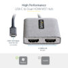 StarTech.com USB-C to Dual HDMI MST HUB - Dual HDMI 4K 60Hz - USB StarTech.com USB-C to Dual HDMI MST HUB - Dual HDMI 4K 60Hz - USB
