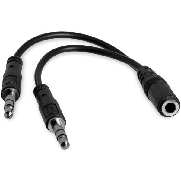 StarTech.com 3.5mm 4 Position to 2x 3 Position 3.5mm Headset Splitter