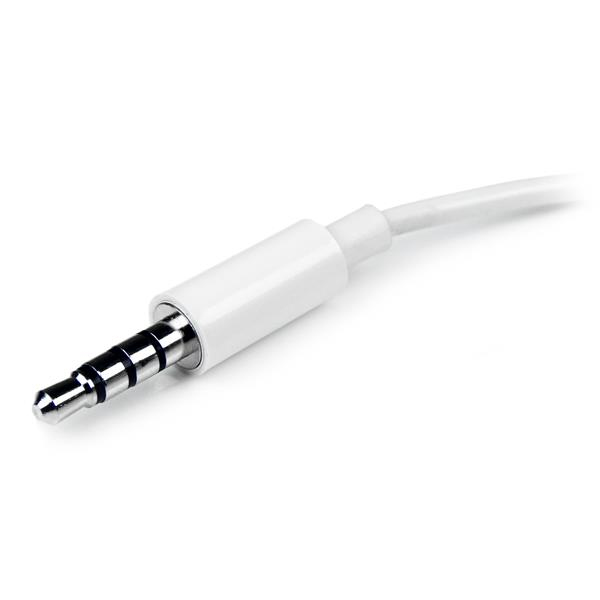 StarTech.com White headset adapter for headsets with separate