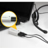 StarTech.com White headset adapter for headsets with separate