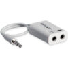 StarTech.com White headset adapter for headsets with separate