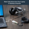 StarTech.com White headset adapter for headsets with separate