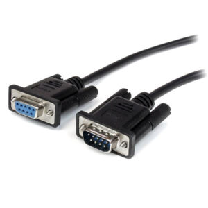 StarTech.com 2m Black Straight Through DB9 RS232 Serial Cable - M/F StarTech.com 2m Black Straight Through DB9 RS232 Serial Cable - M/F
