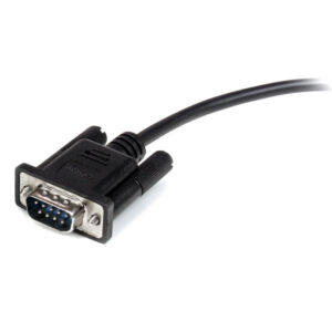 StarTech.com 0.5m Black Straight Through DB9 RS232 Serial Cable - M/F StarTech.com 0.5m Black Straight Through DB9 RS232 Serial Cable - M/F